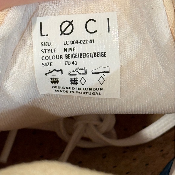 NEW Women’s LOCI Nine water resistant beige sneakers- Size 41